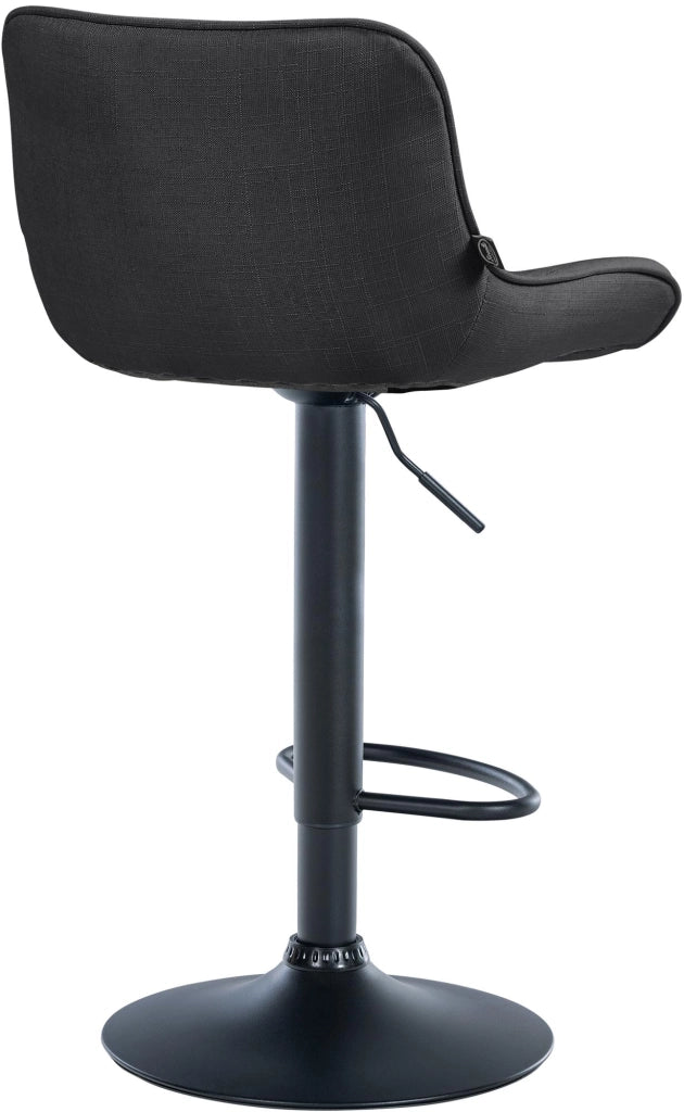 Barhocker Vonore Stoff schwarz