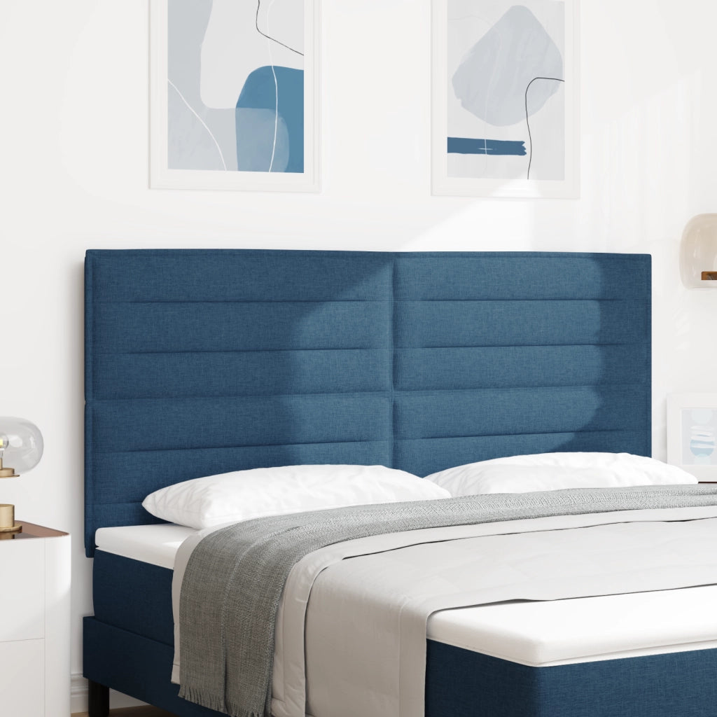 Testiera Design Linee Blu 180 cm Tessuto