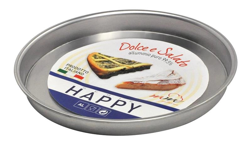 TEGLIA IN ALLUMINIO PURO PER CROSTATA HAPPY RUOTO  CM 32 DIAMETRO