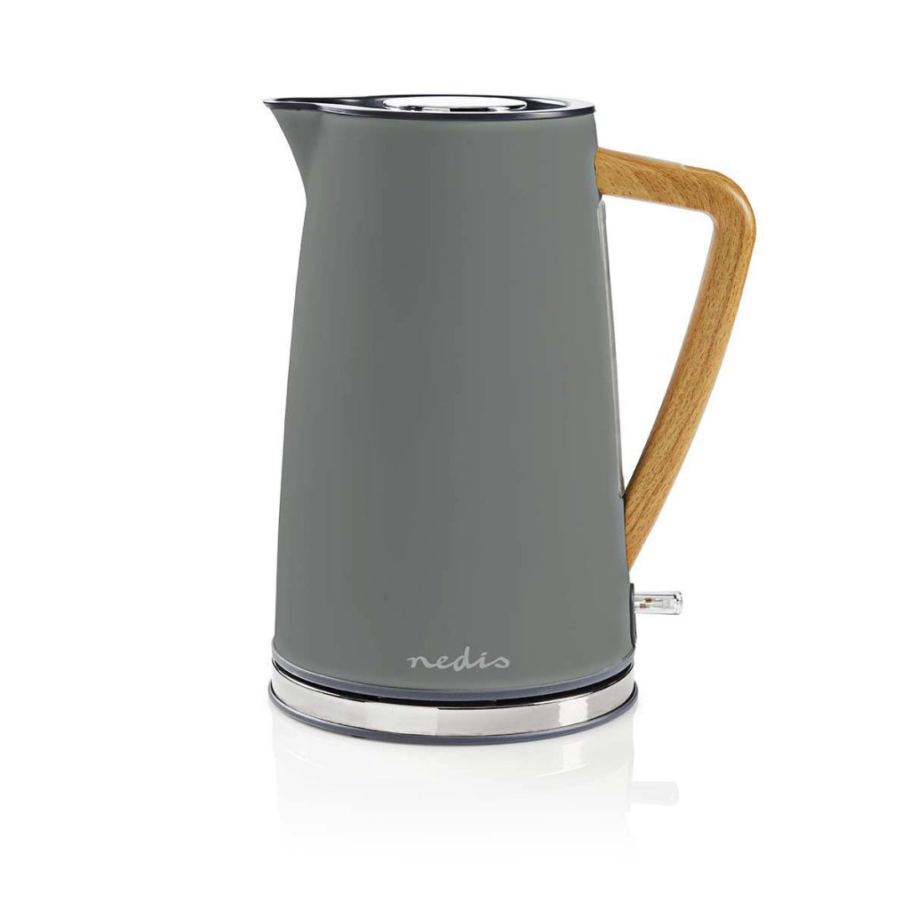 Bollitore elettrico Soft Touch da 1,7 l 2200 W con regolatore Strix Grigio Nedis