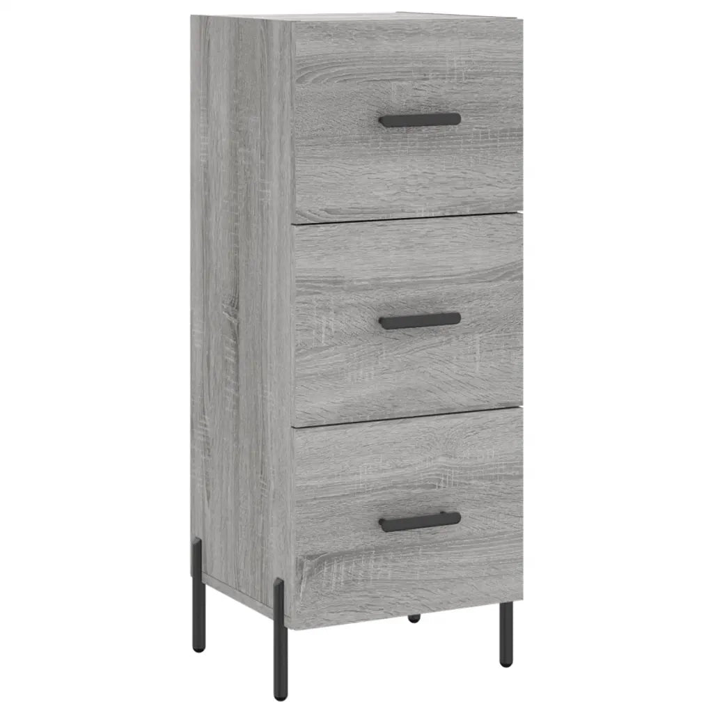 Credenza-Buffet-Armadio da cucina Grigio Sonoma 34,5x34x180 cm in Legno Multistrato 740282