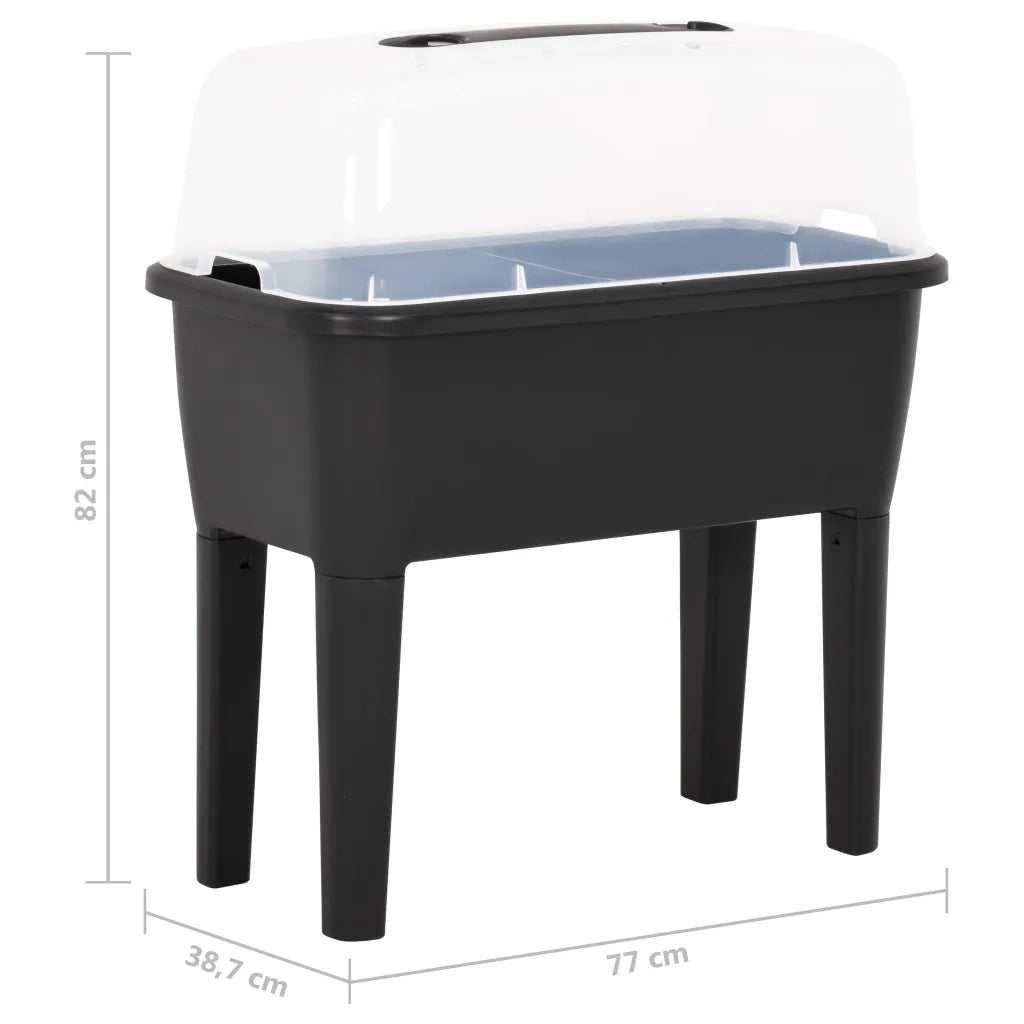 Fioriera | Cassetta per fiori | Vaso Rialzata 77x38,7x82 cm in PP