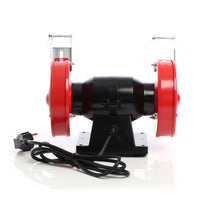 Doppia smerigliatrice 120W 2950 giri/min con 2 mole Ø125mm per sgrossatura e finitura