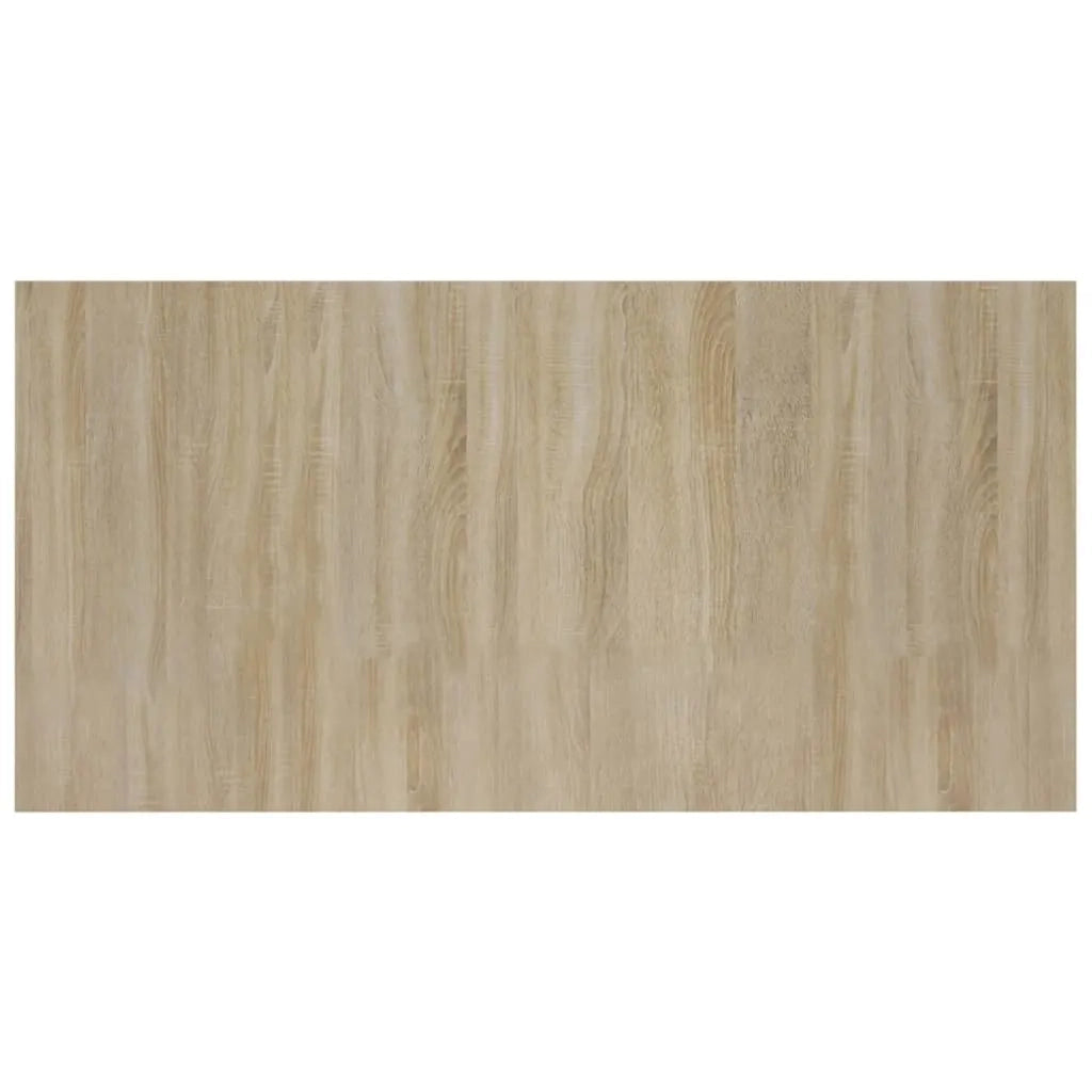 Testiera Letto con Comodini-Testiera con Contenitore in Legno Multistrato Rovere Sonoma 735252