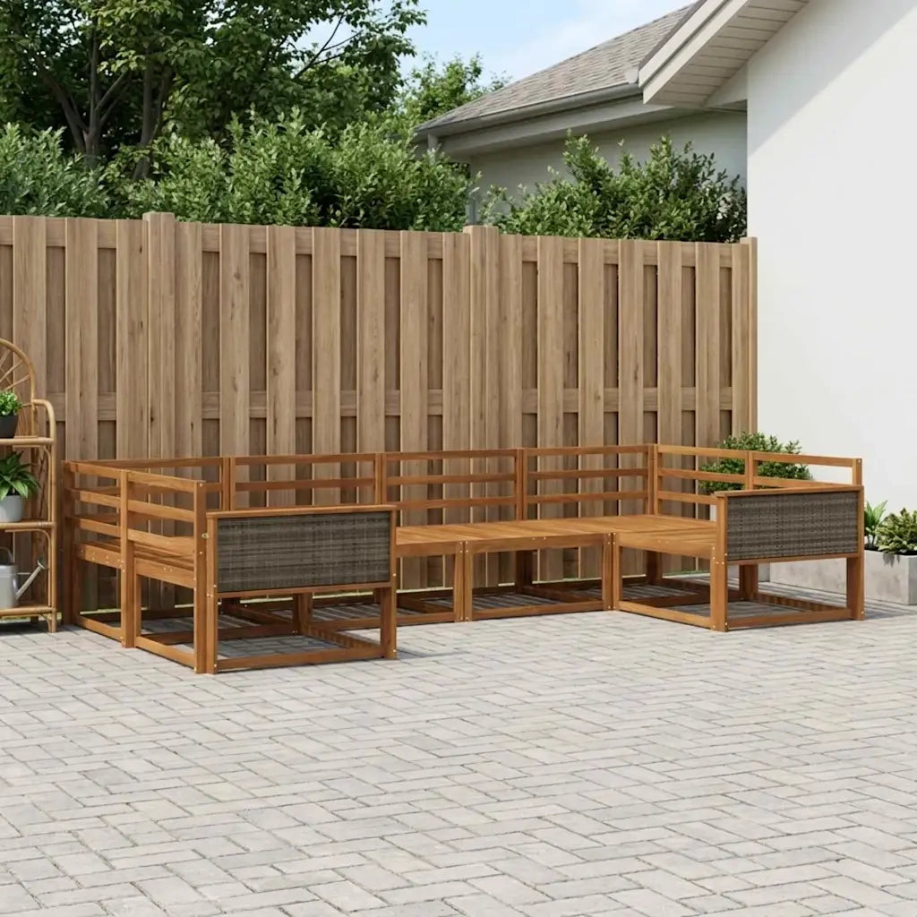 Set di divani da esterno 6 pcs Naturale 3382837