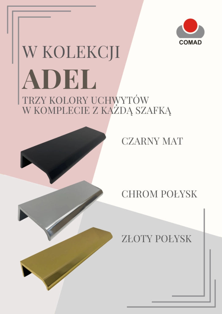 Mobile sottolavabo 80 cm 2 cassetti Adel Cashmere 80 x 57 x 46 cm