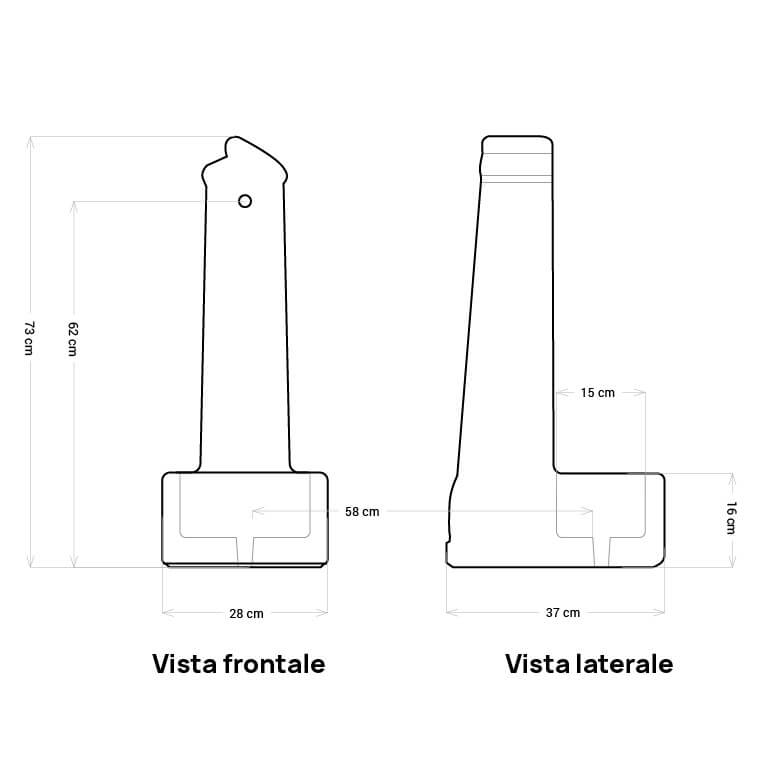 Fontana da Giardino Senza Rubinetto in Cemento Granulato di Marmo Zambla Grigio