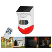 Trade Shop - Allarme Antifurto Solare Sensore Movimento 120db Con Telecomando Sirena Q-bj200 -