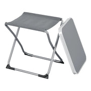 Sgabello e tavolo da campeggio 2 in 1 Barete 47 x 47 x 37 cm grigio 03_0011105