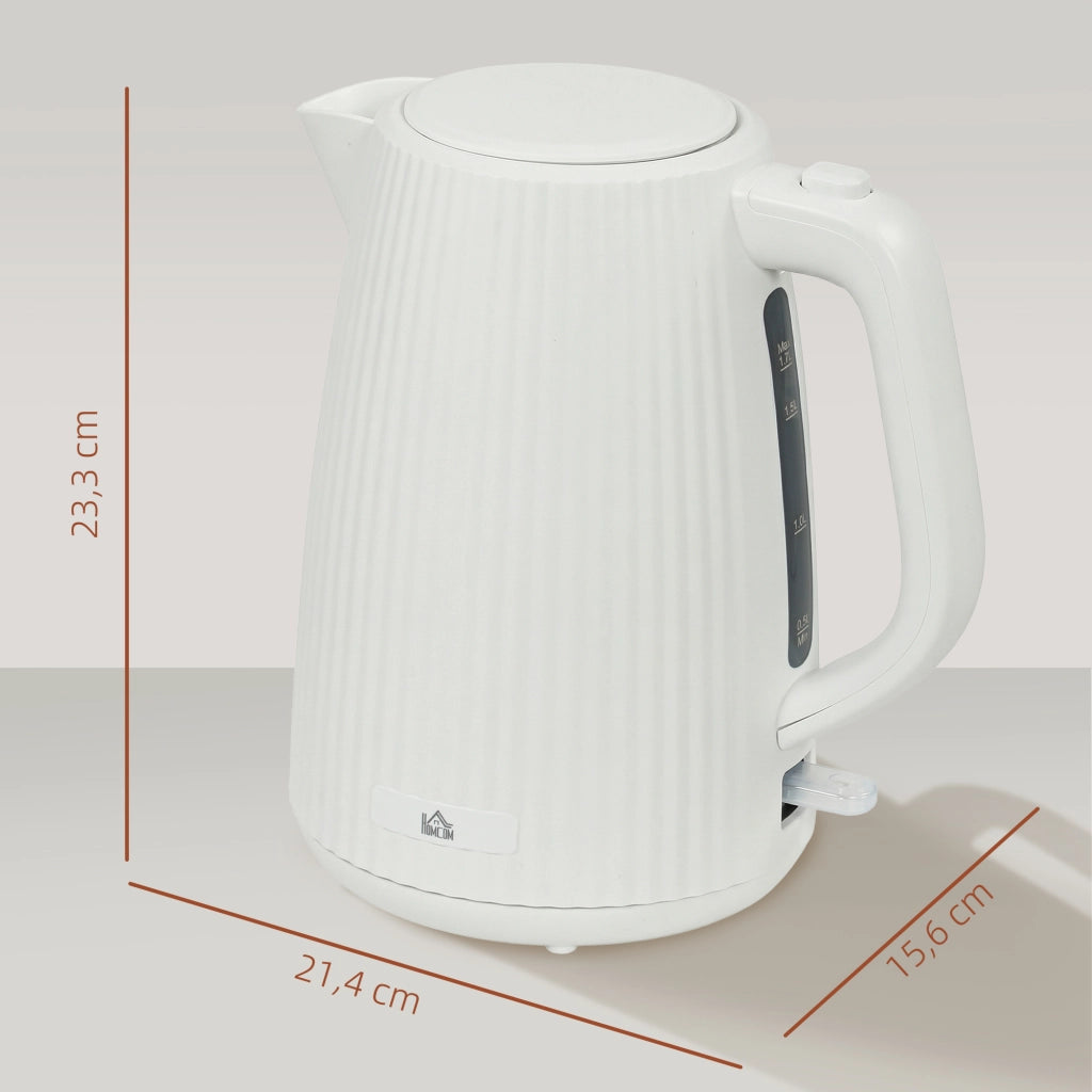 Bollitore Elettrico 1,7L 2200W ¨C zephmum ¨C Filtro Anticalcare Base Girevole 360¡ã Crema