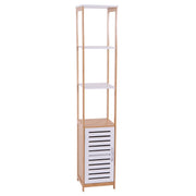 Colonna Multiuso 1 Anta 2 Ripiani Naturale/bianco 30x30x156 Adelaide
