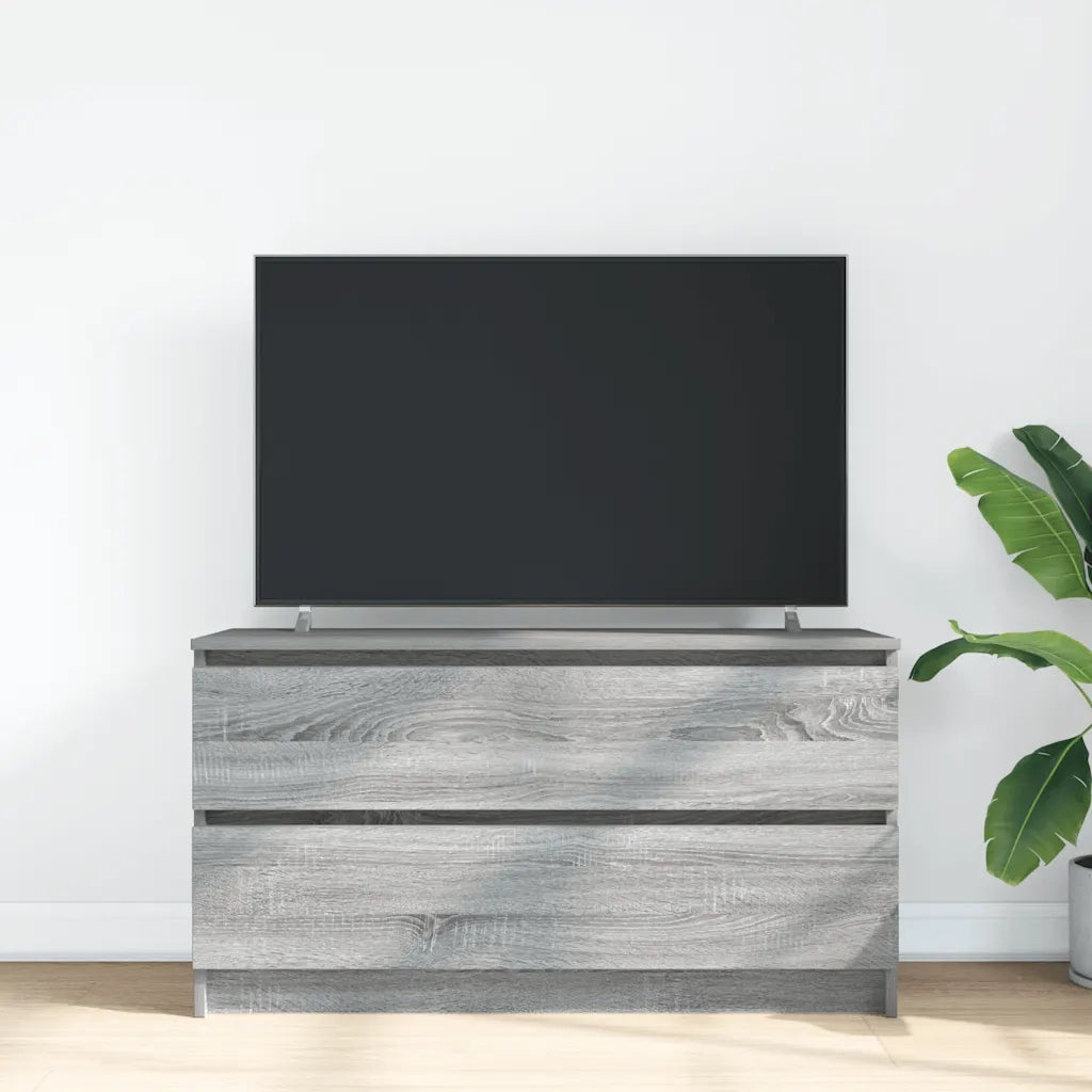 Mobile TV-Credenza TV-Console TV Grigio Sonoma 100x35x54 cm in Legno Multistrato 371494