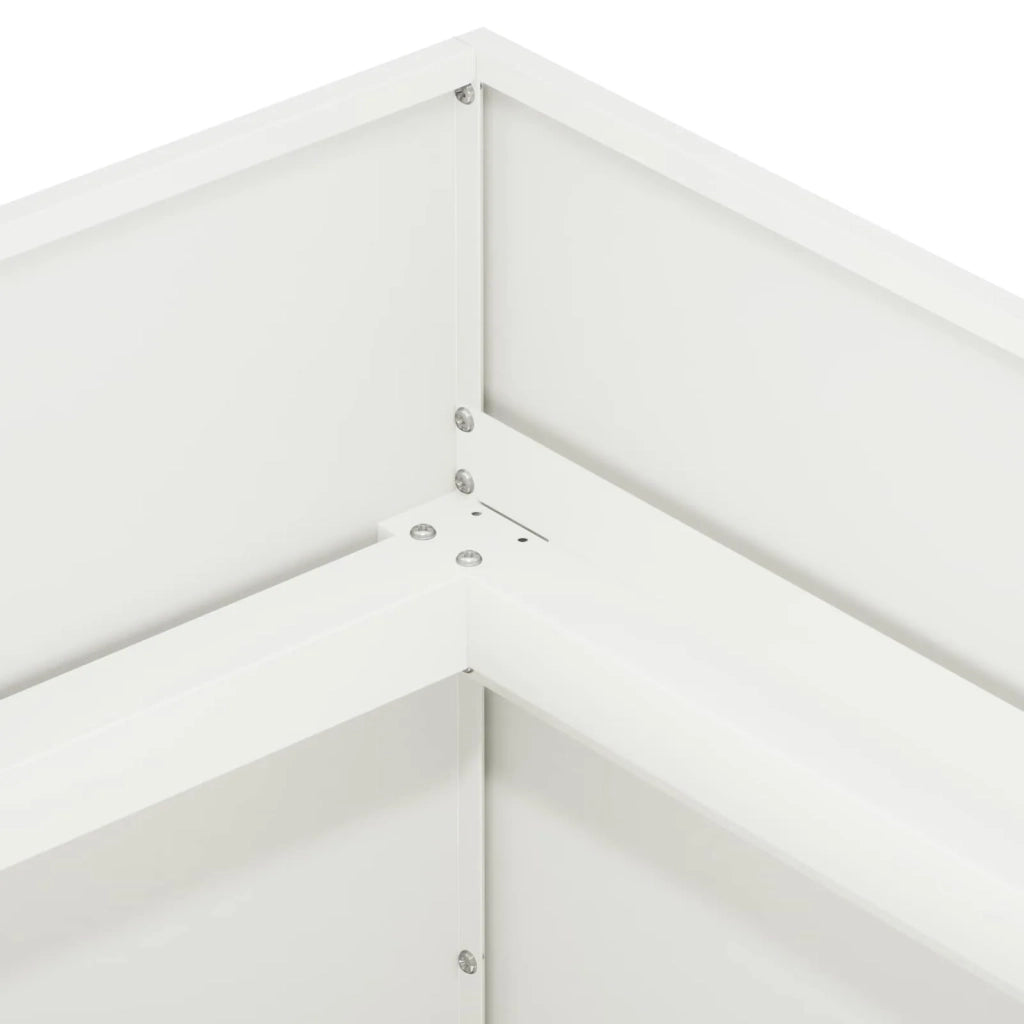 Vaso da giardino Bianco 120 x 40 x 60 cm 8005891