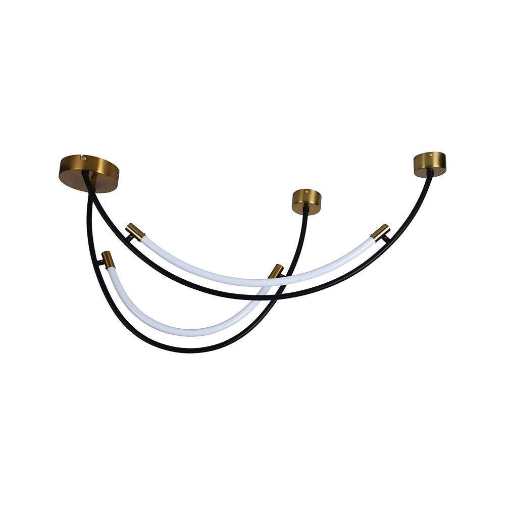 Lampada sospesa LED 20W 3000K nero/oro V-TAC VT-7826-10087