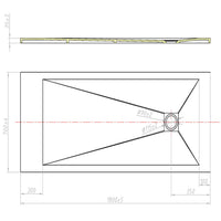 Piatto Doccia 80x100 cm in Pietra Fosterberg Silene Bianco