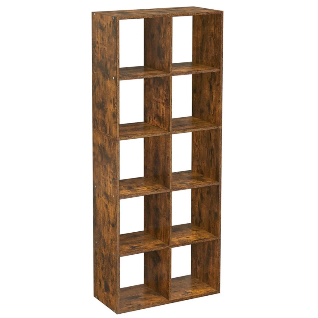Libreria/contenitore a cubo a 10 scomparti per soggiorno ufficio camera da letto divisorio per ambienti stile scandinavo bianco 12_0004246