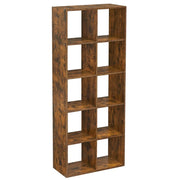 Libreria/contenitore a cubo a 10 scomparti per soggiorno ufficio camera da letto divisorio per ambienti stile scandinavo bianco 12_0004246