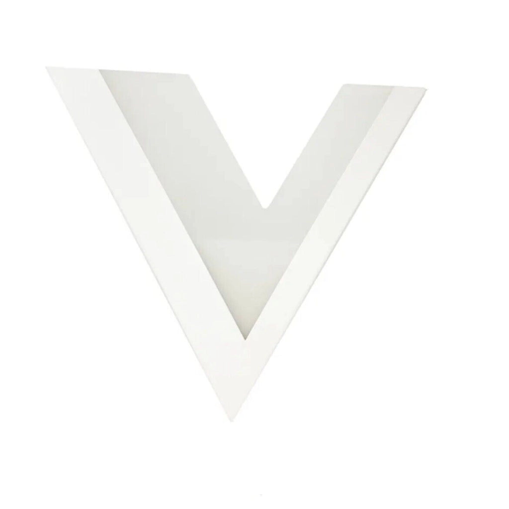 APPLIQUE LAMPADA LED ILLUMINAZIONE MODERNA PER PARETE DA MURO FORMA DI V CAMBIA 3 TONALITA' LUCE BIANCA