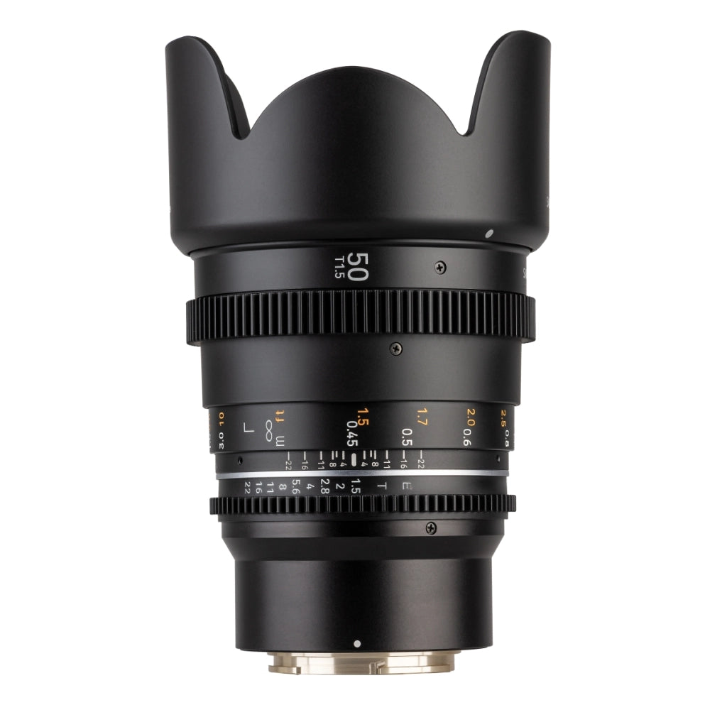 Obiettivo fotografico per video MF 50mm T1,5 VDSLR MK2 – luminoso T1,5 per Sony E Mount, Follow Focus, full-frame e APS-C, risoluzione 8K