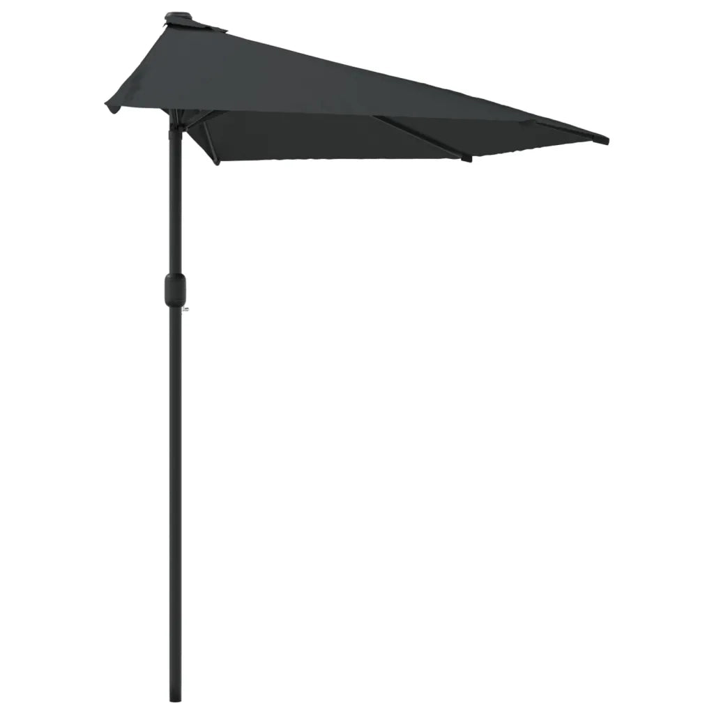 Ombrellone Balcone Palo Alluminio Antracite 300x155 cm a Metà 44593