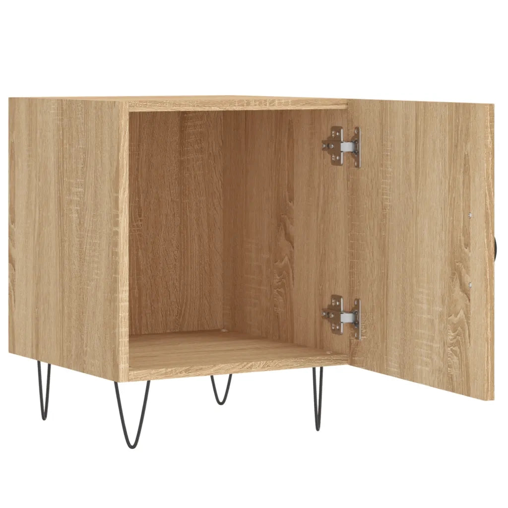 Comodino Rovere Sonoma 40x40x50 cm in Legno Multistrato 827554