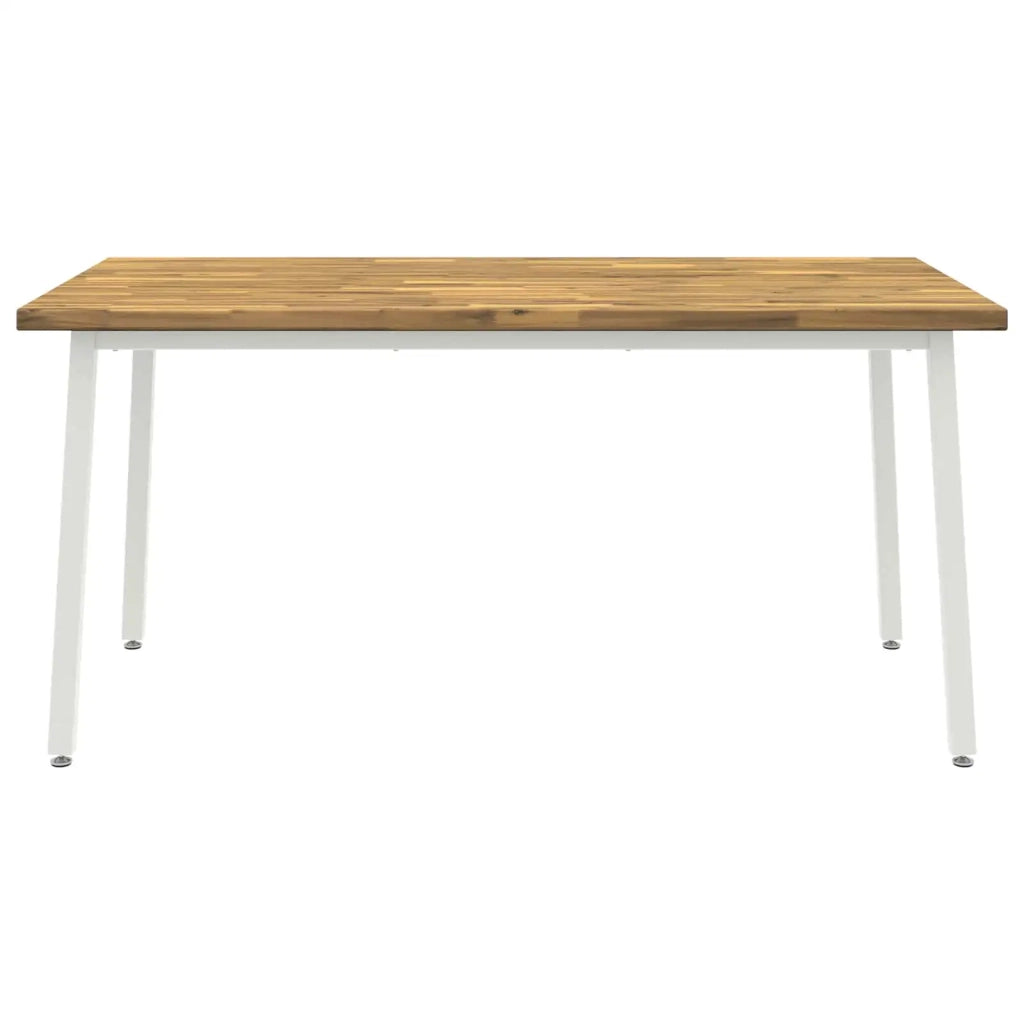Tavolo da pranzo quadrato 160 x 70 x 75 cm Bianco 3425026