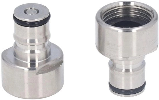 Kit di Conversione di Chiave di Sostituzione a Sfera - Adattatore in Acciaio Inossidabile - Flessibile 5/8 FPT - Ermetico - Adatto per Birra A D S G Tipo Birra - Materiale Duraturo - Adattatore di Birra