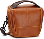 Borsa universale impermeabile per fotocamera digitale - taschino compattibile - resistente allo shock - marrone piccolo