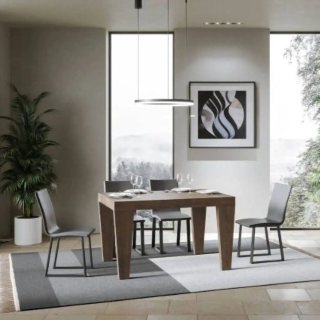Tavolo allungabile 130/234x90 cm Spimbo colore noce
