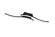 Plafoniera moderna LED ROUTE metallo nera RL 56 cm