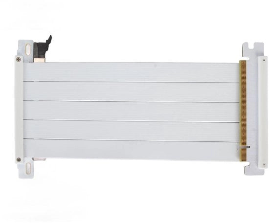 Cavo di estensione PCI E 16X 4.0 - Adattatore a 180 gradi - Adatto per schede grafiche di alta prestazione - Modello compatibile con schede grafiche 4090 e RX 7900 XT - Bianco - Tecnologia anti-interferenza