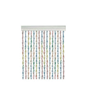 Set da 4 Tende Gocciola a perline in PVC 140x230cm 112 fili multicolor
