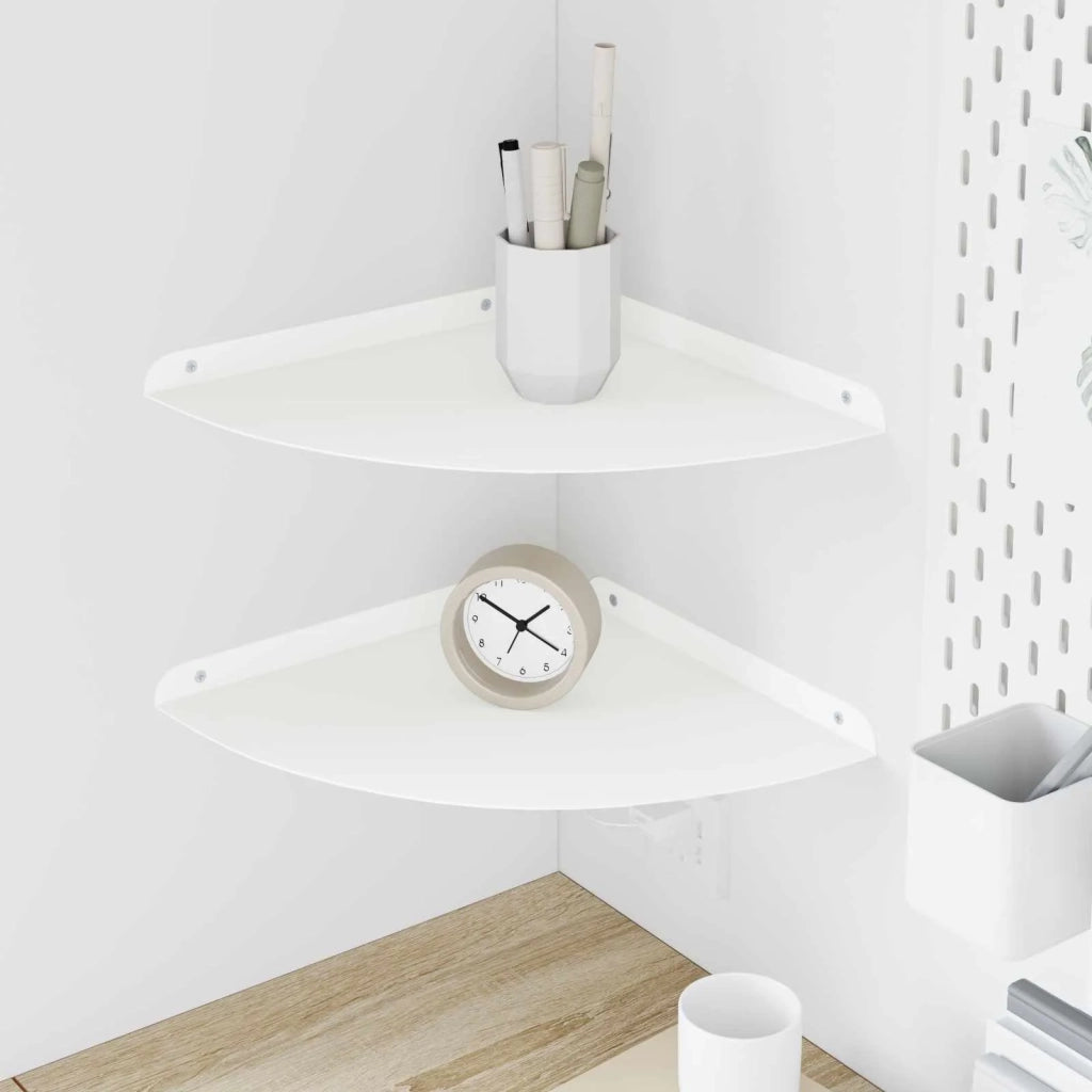 2 pz Mensola | Ripiano | Scaffale sospesa con lo scaffale Bianco 30 x 30 x 2 cm