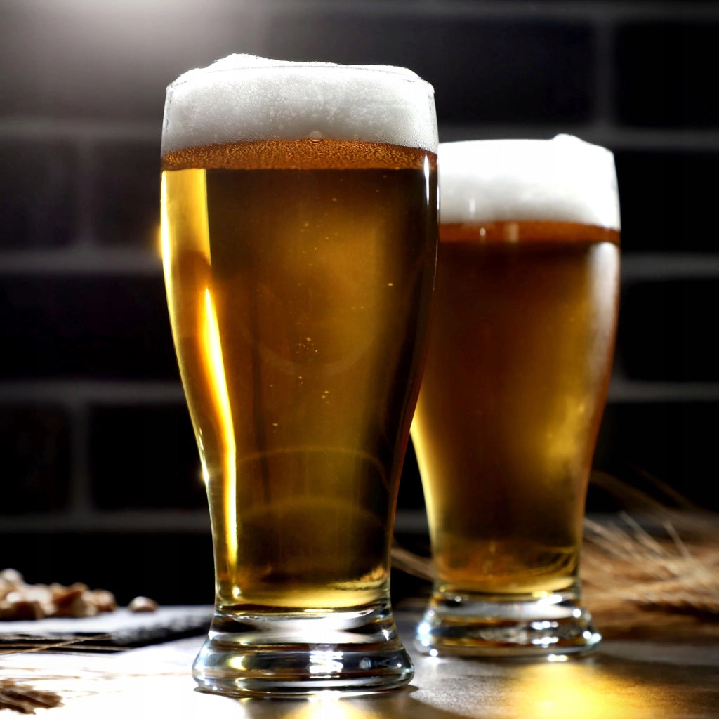Set di 6 boccali da birra KADAX da 565 ml (0,5 l), in vetro, formato grande, idea regalo.