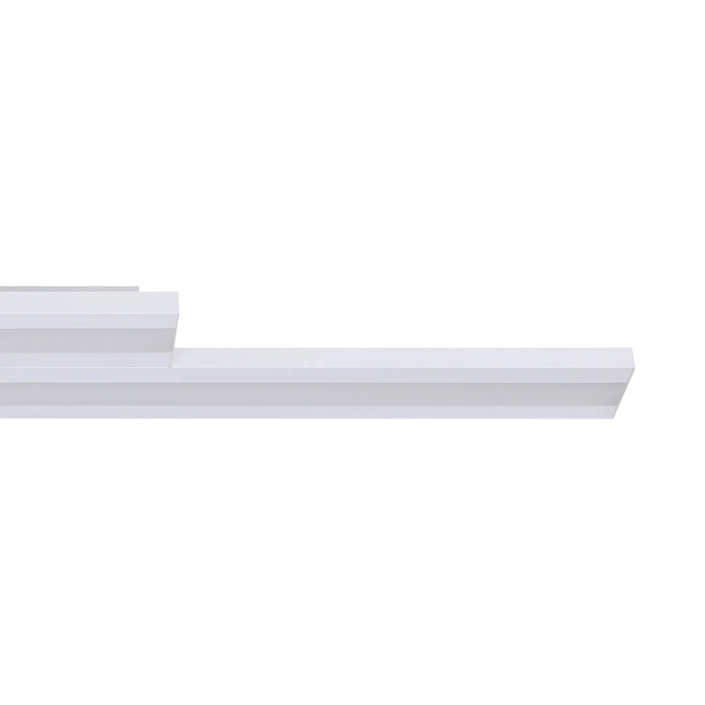 Plafoniera Contemporanea Saliteras-Z Acciaio Bianco 2 Luci Led Integrato 10,2W