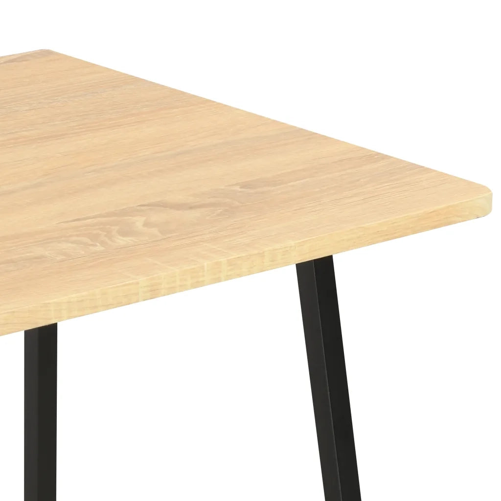 Scrivania con Mensole-Scrivanie per ufficio e studio Nera e Rovere 102x50x117 cm