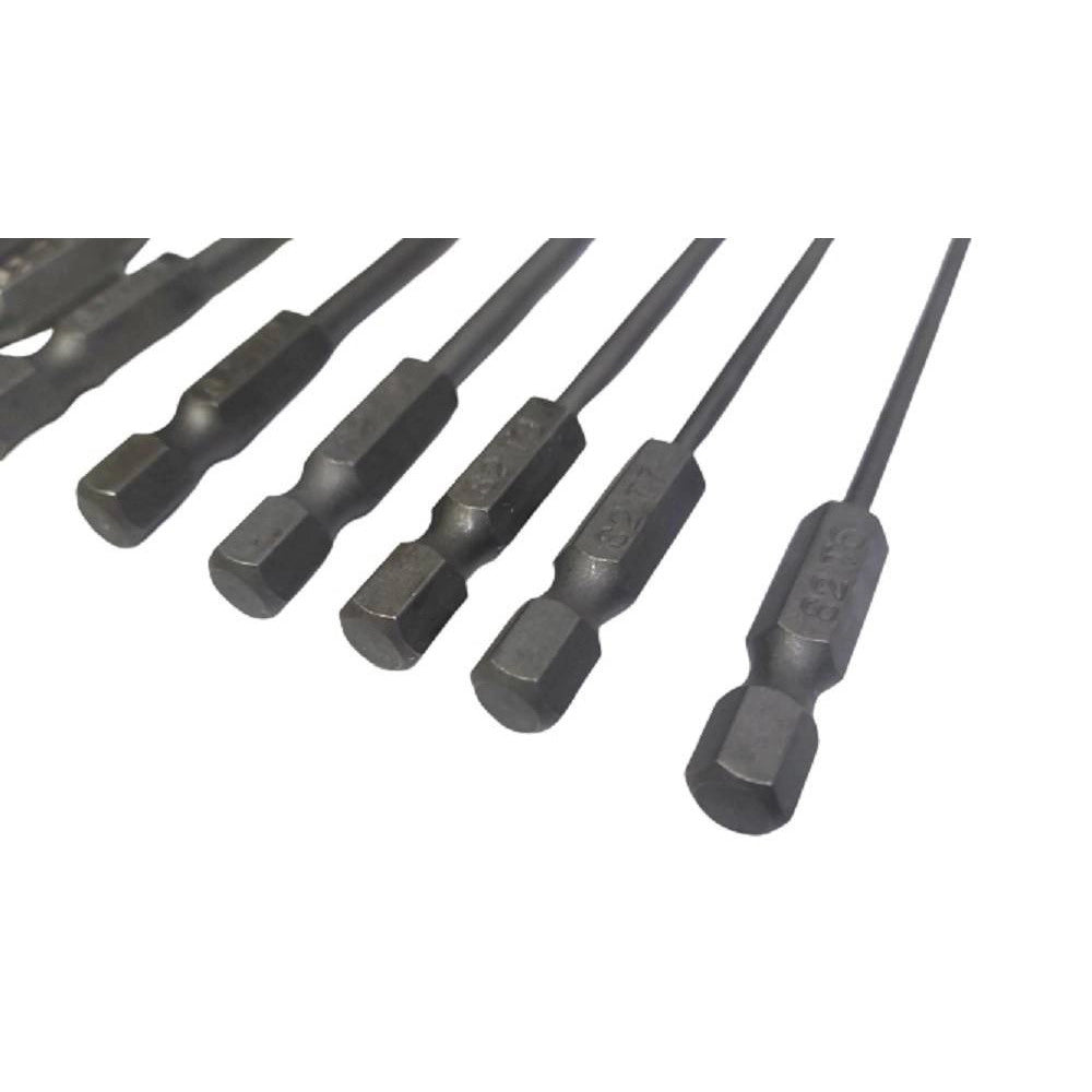 Trade Shop - Set 11 Inserti Da T6 A T40 100mm Cacciaviti Torx Per Avvitatore Esagonale 1/4" -
