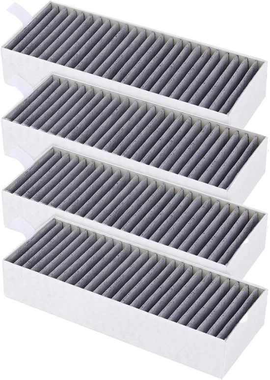 Filtro a carbon per aspirapolvere - Set di 4 filtri - Adatto per Neff, Siemens e Bosch 17007505 / 17004796 / HZ9VRCR0 HEZ9VRUD0 - 17007113 - Filtro a carbon