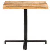 Tavolino da Bistrot Quadrato 80x80x75 cm Legno di Mango Grezzo 320268