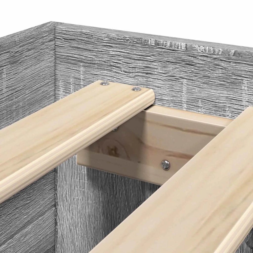 Telaio del letto con storage Sonoma grigio 80 x 200 cm 3429689
