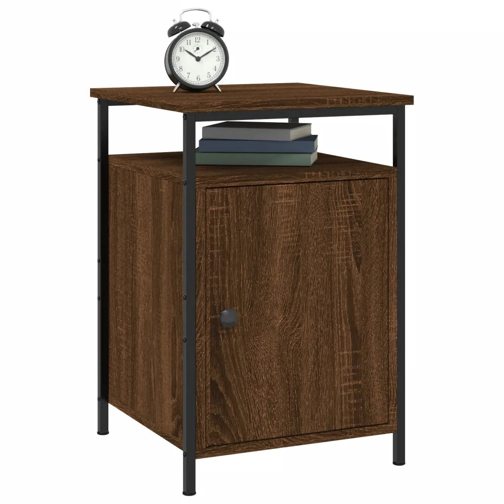 Comodini Rovere Marrone 2 pz 40x42x60 cm Legno Multistrato 825872