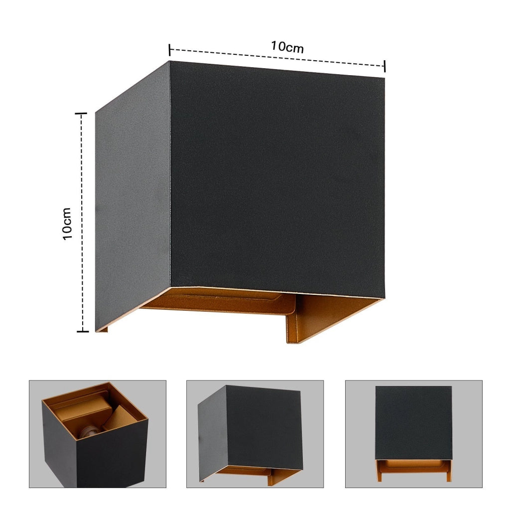 ZMH Applique da parete a LED per interni Luce verso l'alto e verso il basso Applique da parete per esterni IP65