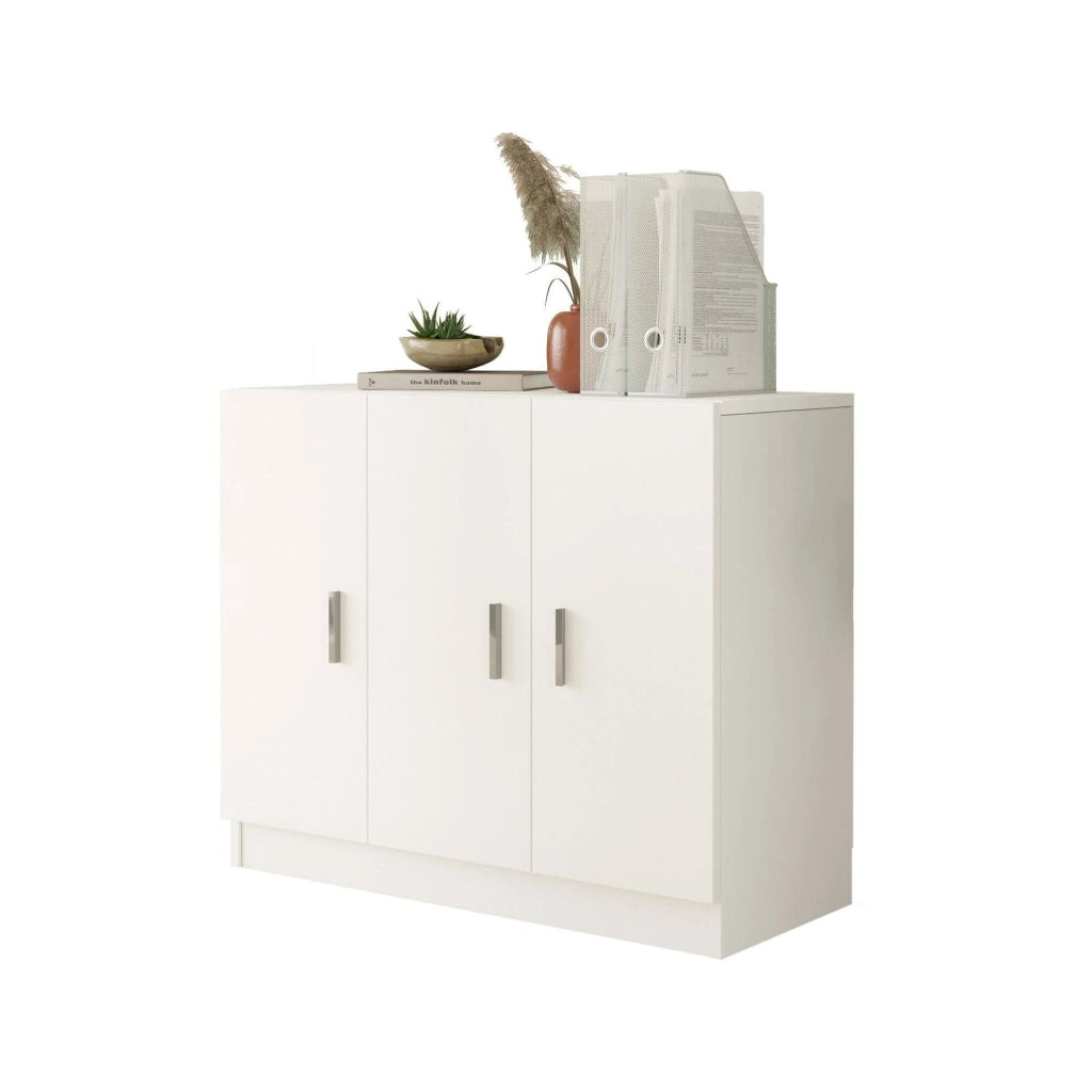 Olana, Armadio Multiuso Grande Appendiabiti, 89x74h cm Bianco
