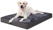 Hondenbed per Grosse Cani XXL, Fondotondo Idrorepellente in Pelle di Finto, Cuscino per Cani per Interno e Esterno, Mat di Cani per Grosse Cani, 119 x 73 x 9 cm Grigio Scuro