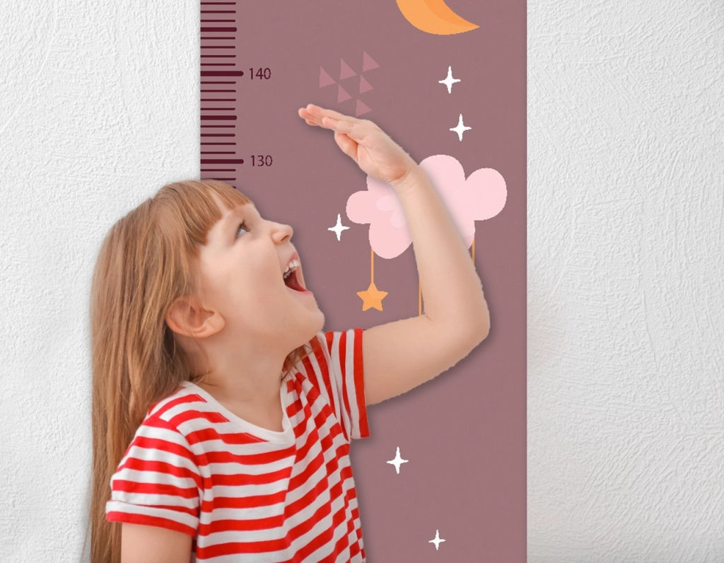 Metro Parete Misura Crescita Bambini in PVC 36x120 Cm Righello Grafico Altezza Muro Bimbi DIS_L