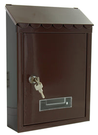 cassetta postale acciaio"garden" colore marrone tx0080 cod:ferx.8960