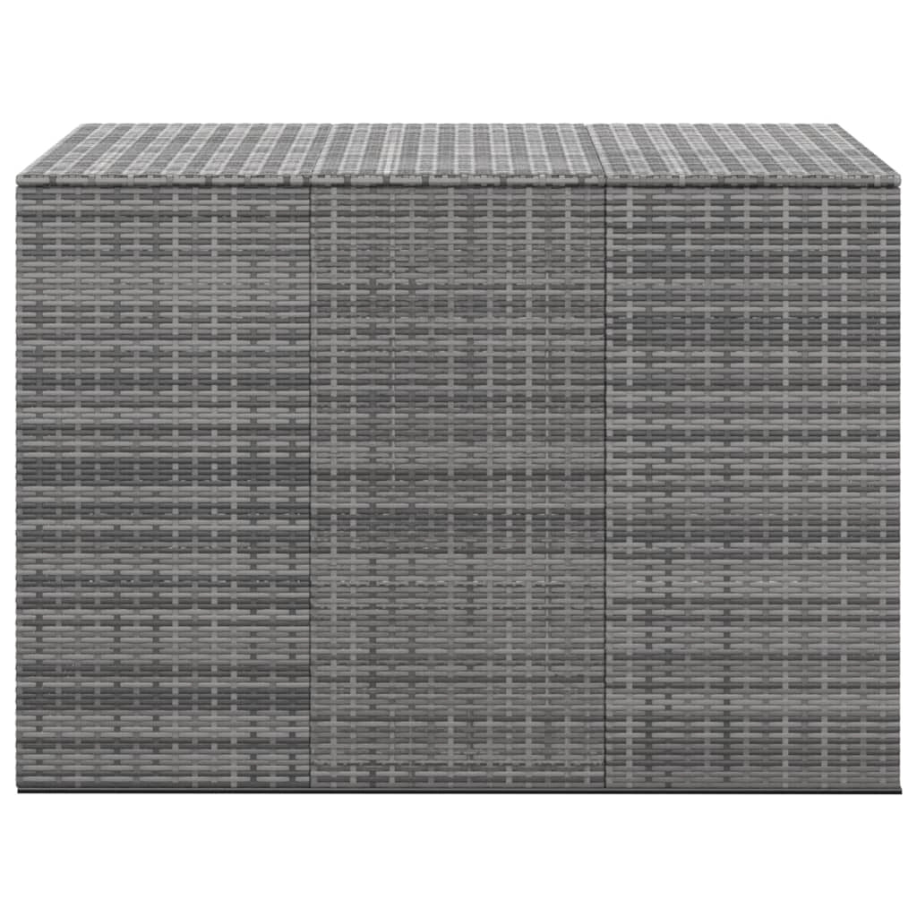 Cuscino da giardino in resina e vimini 145 x 100 x 103 cm grigio 02_0013161