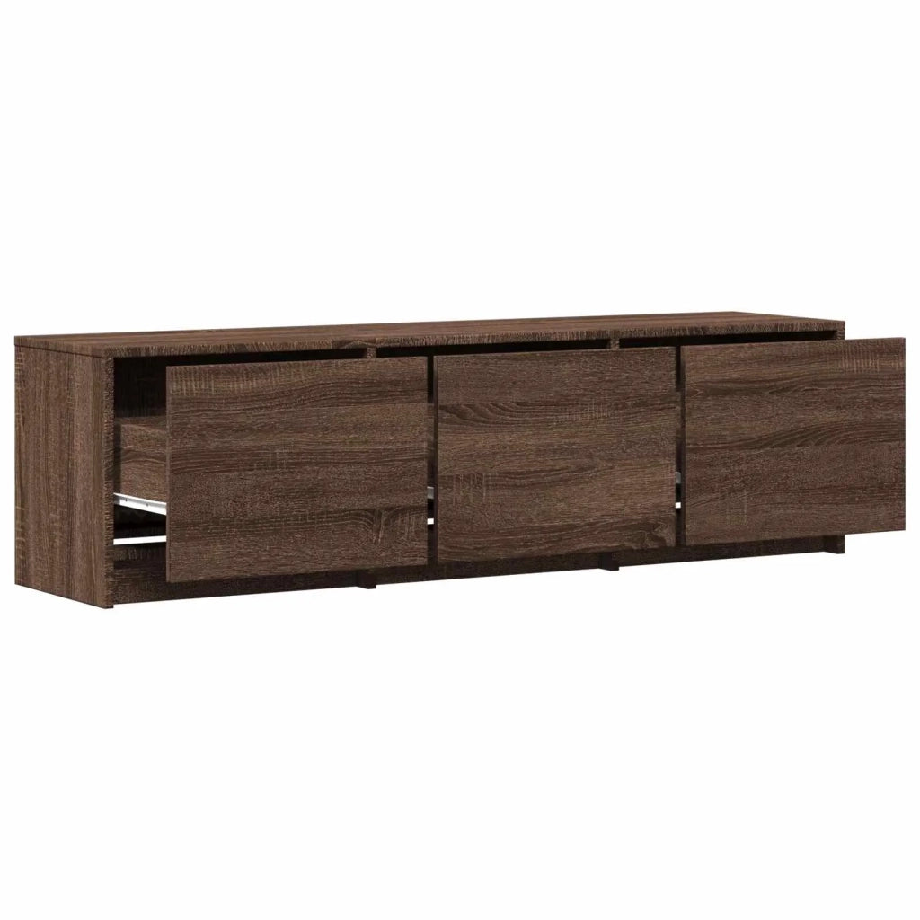 Mobile TV con LED con LED Quercia marrone 140 x 34 x 40 cm 3418707