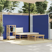 Tenda da Sole Laterale Retrattile Blu 140x1000 cm
