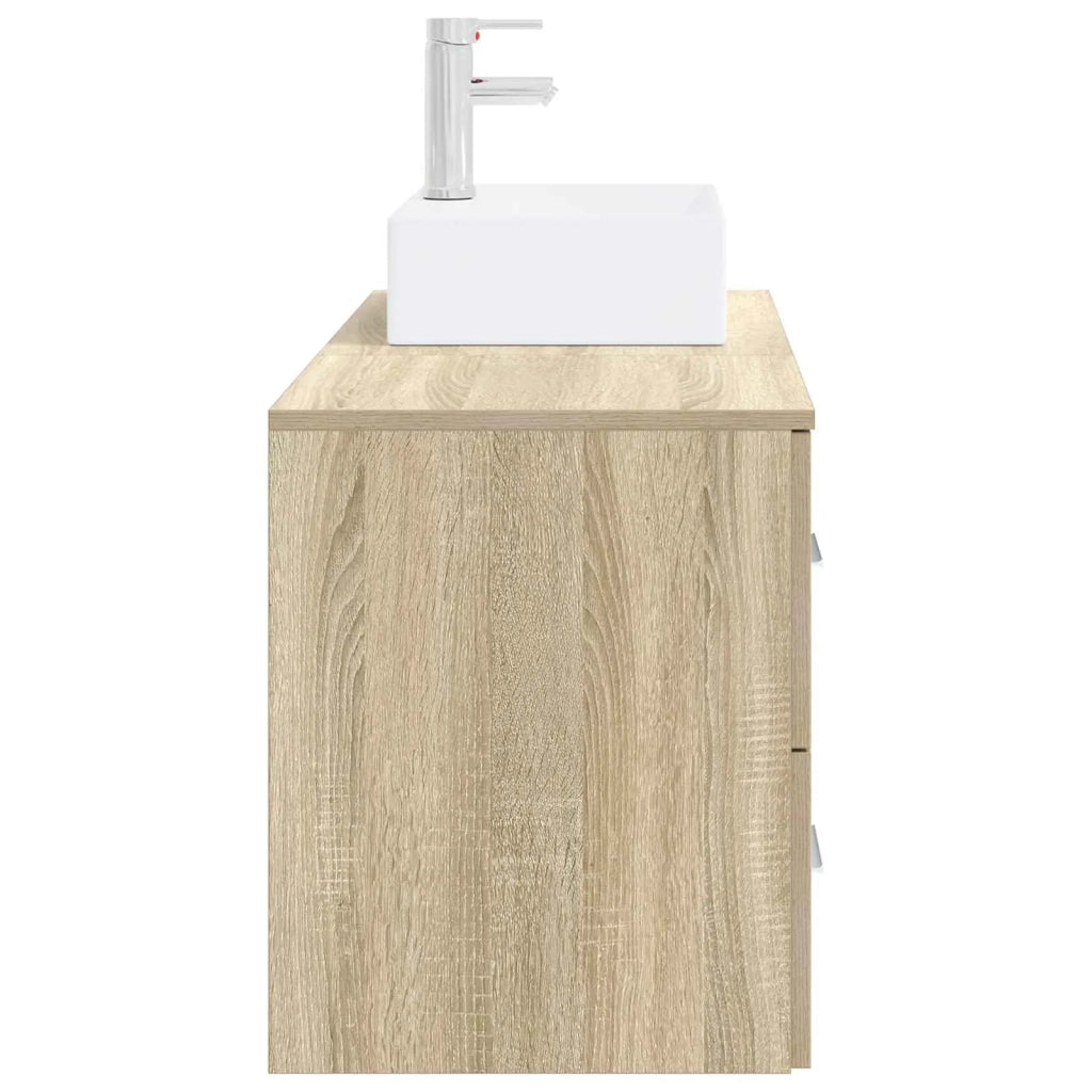 Set di mobili per il bagno 2 pz Rovere Sonoma 3403970